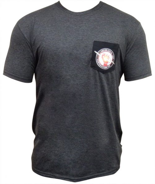 IBEW-T-Shirt-Grey-Black-Logo-Patch-Front